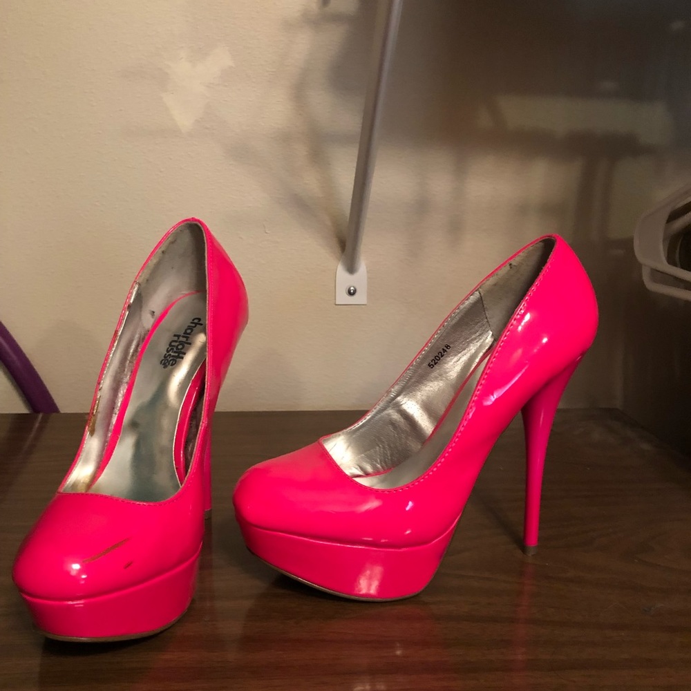Hot pink heels